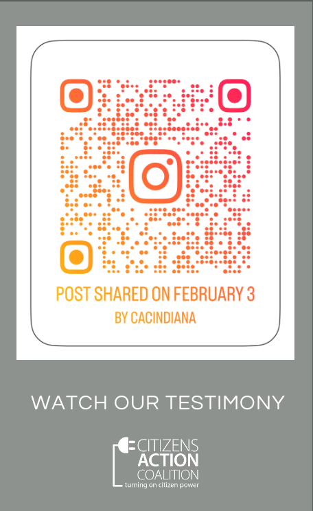 QR code to Instagram post with CAC's testimony on HB1383.